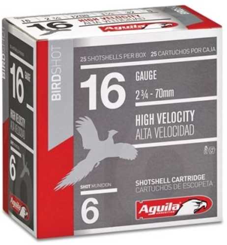 16 Gauge 2-3/4" Lead #8  1 oz 25 Rounds Aguila Shotgun Ammunition